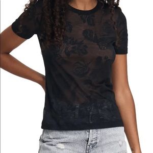 Black rag & bone Valencia Hawaiian floral t-shirt